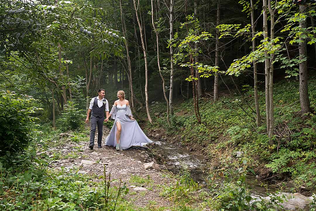 свадебная фотосессия в лесу италия