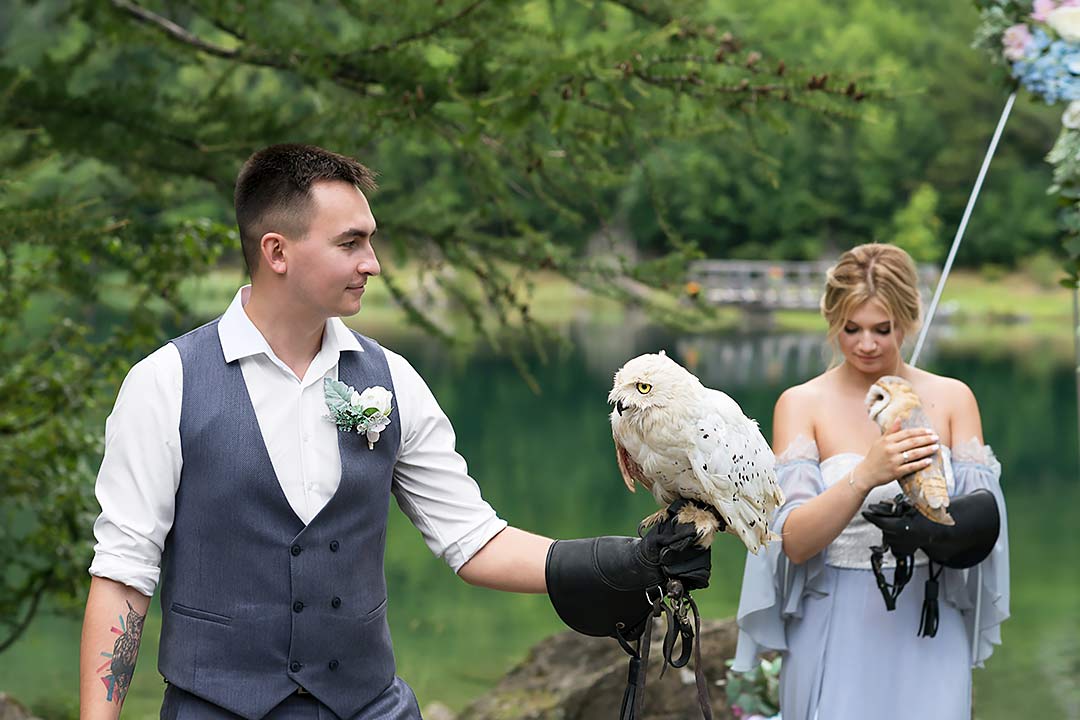 совы свадебная фотосессия в горах